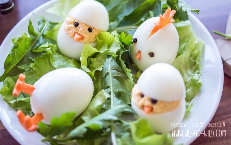 Bezaubernde Osterküken aus hartgekochten Eiern - WE GO WILD