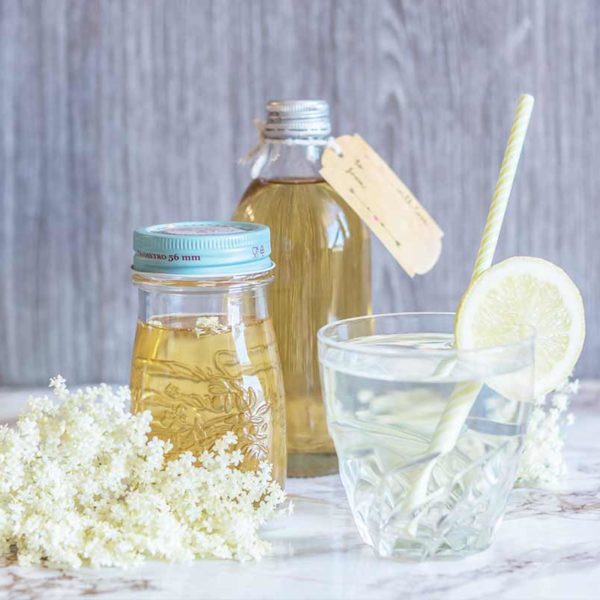 Holunderblütensirup mit Birkenzucker selber machen