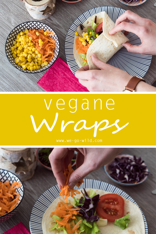 2 schnelle Rezepte für vegetarische und vegane Wraps