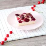 Quarkauflauf Low Carb mit Kirschen und Vanille