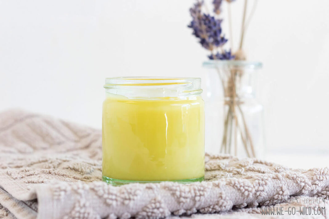 Lavendel Creme selber machen mit Olivenöl