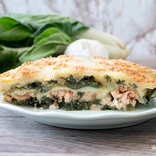 Mangold Lasagne Low Carb mit Lachs