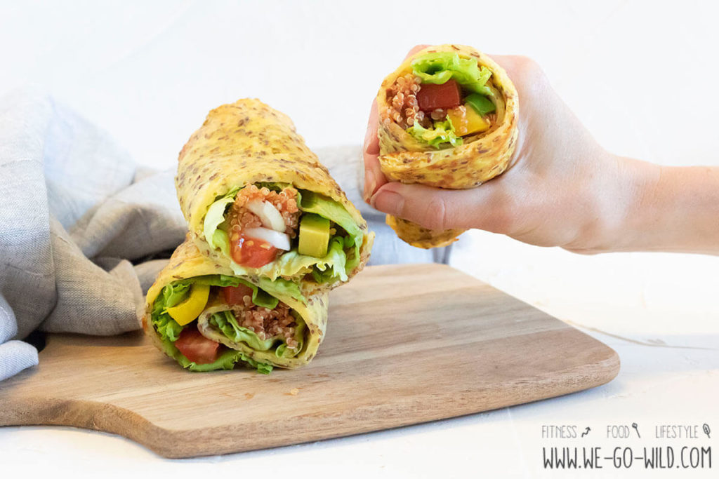 Low carb wraps very easy to make yourself WE GO WILD