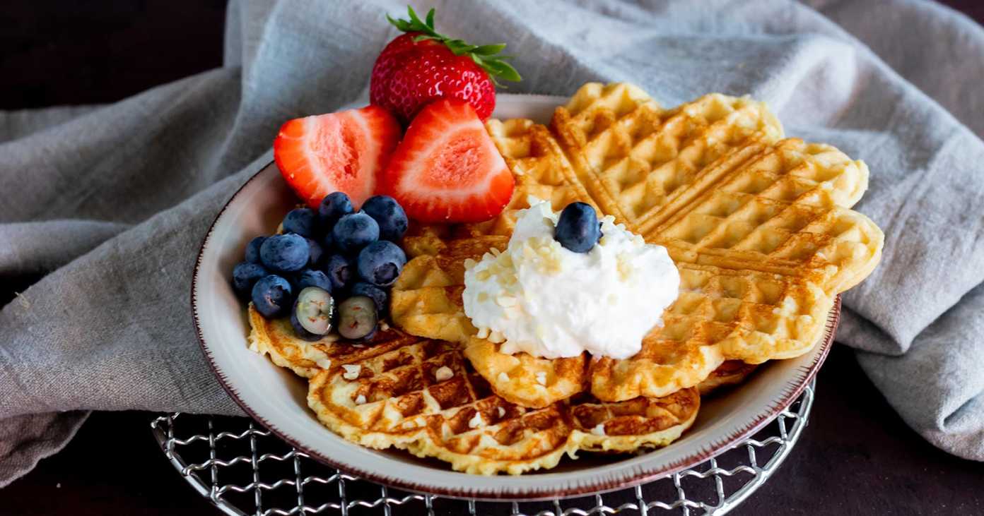 Protein waffles recipe with cottage cheese and vanilla WE GO WILD