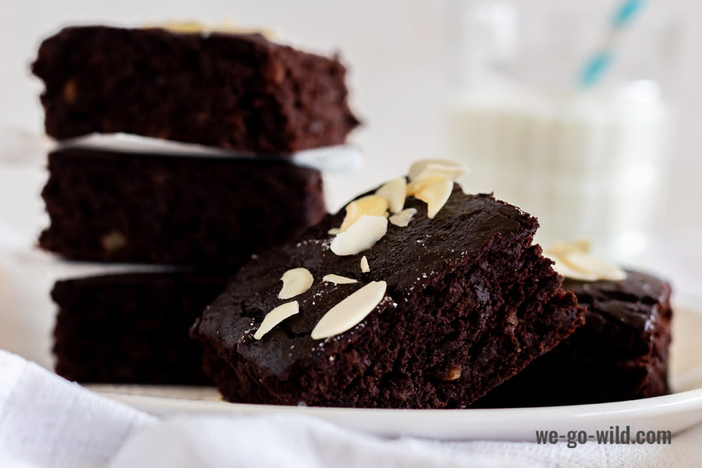 Kidneybohnen Brownies - extra schokoladig und fluffig - WE GO WILD