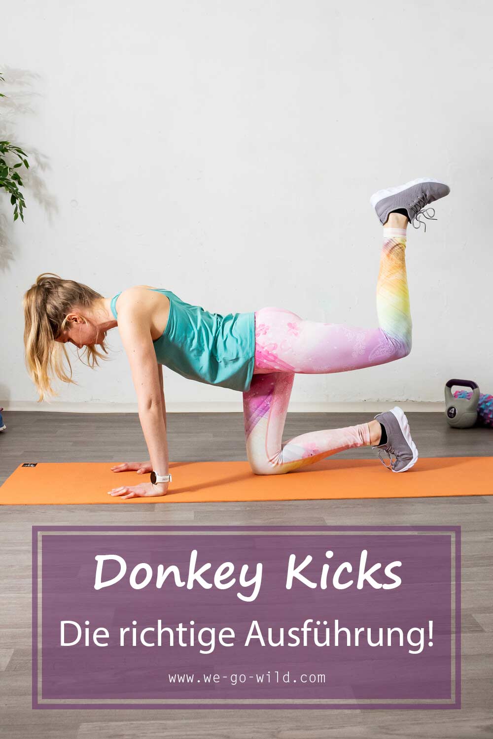 Donkey Kicks Übung: So machst du die Po Übung richtig!