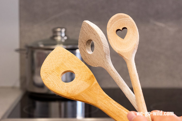 Why there are cooking spoons with a hole?