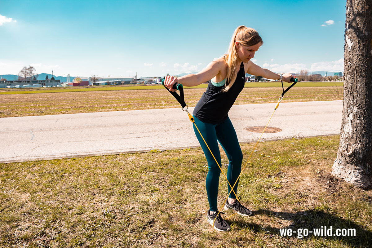 Exercise with resistance band