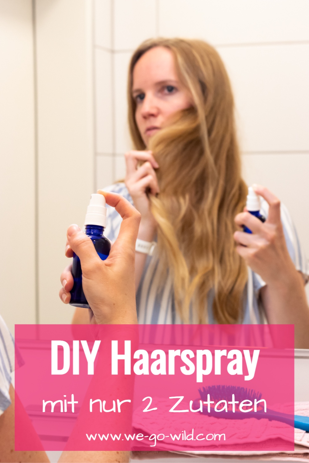 Haarspray selber machen aus 2 Zutaten